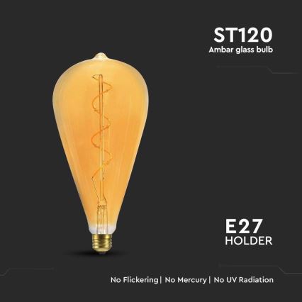 LED Крушка FILAMENT ST120 E27/4W/230V 2700K