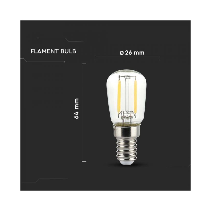 LED крушка FILAMENT ST26 E14/2W/230V 6500K