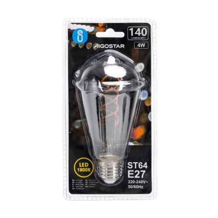 LED Крушка FILAMENT ST64 E27/4W/230V 1800K - Aigostar