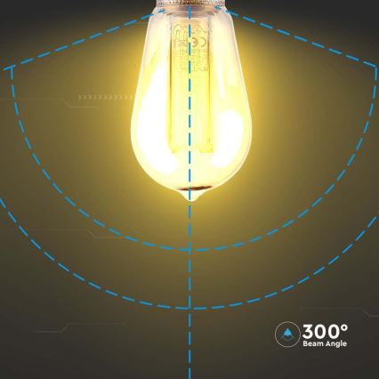 LED Крушка FILAMENT ST64 E27/4W/230V 1800K Art Edition