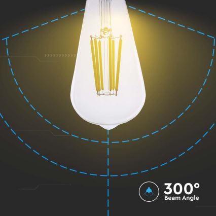 LED Крушка FILAMENT ST64 E27/4W/230V 3000K