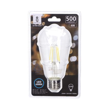 LED Крушка FILAMENT ST64 E27/4W/230V 6500K - Aigostar