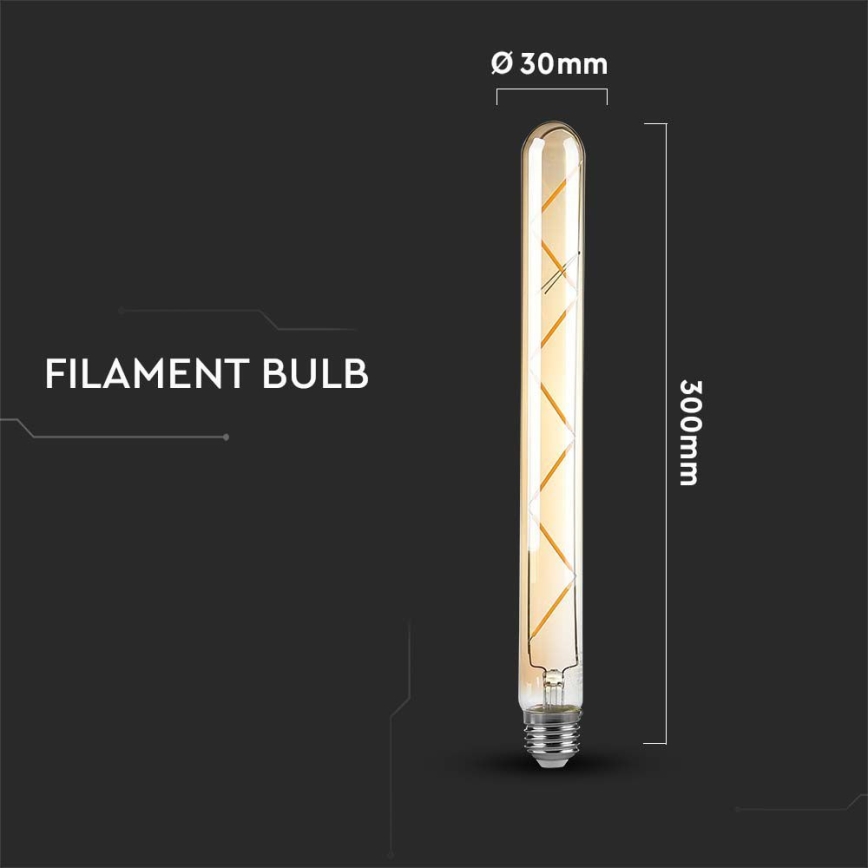 LED Крушка FILAMENT T30 E27/7W/230V 2200K