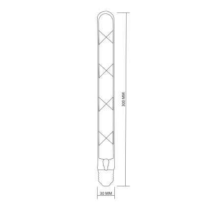 LED Крушка FILAMENT VINTAGE LED T30 E27/4,5W/230V 2700K