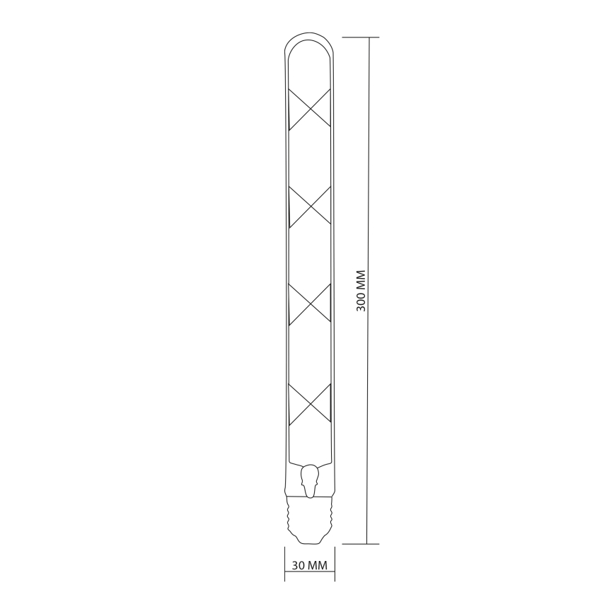 LED Крушка FILAMENT VINTAGE LED T30 E27/4,5W/230V 2700K