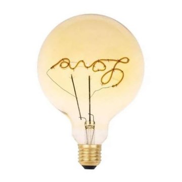 LED Крушка FILAMENT VINTAGE LOVE G125 E27/2W/230V 2000K