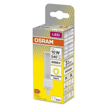 LED Крушка G24d-1/5W/230V 3000K - Osram