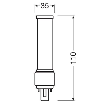 LED Крушка G24d-1/5W/230V 3000K - Osram
