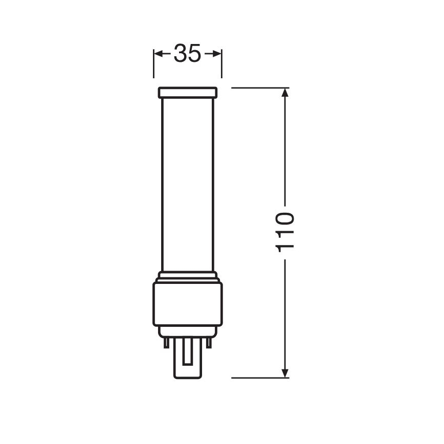 LED Крушка G24d-1/5W/230V 3000K - Osram