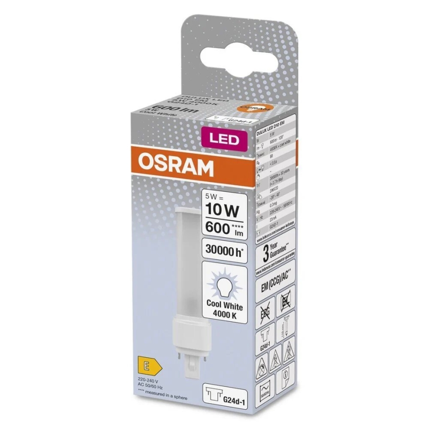 LED Крушка G24d-1/5W/230V 4000K - Osram