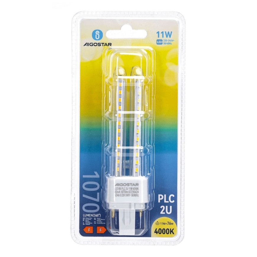 LED Крушка G24D-3/11W/230V 4000K - Aigostar
