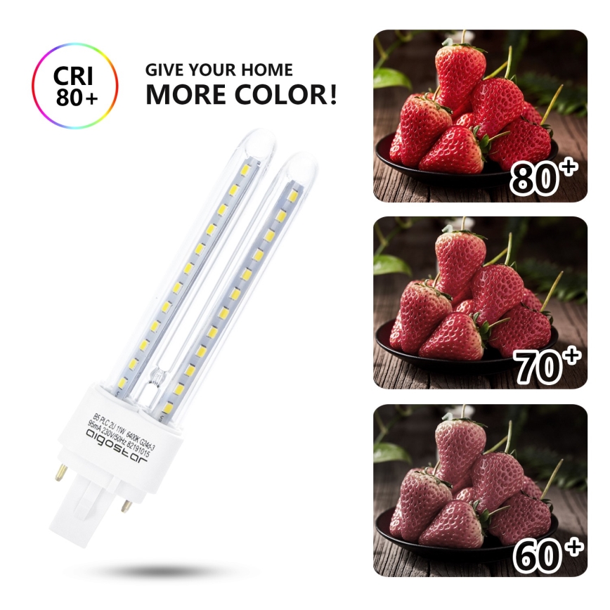 LED Крушка G24D-3/11W/230V 6500K - Aigostar