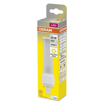LED Крушка G24d-3/9W/230V 3000K - Osram
