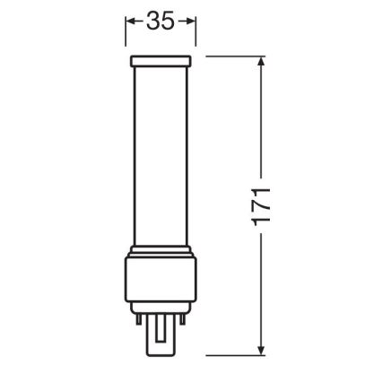 LED Крушка G24d-3/9W/230V 3000K - Osram