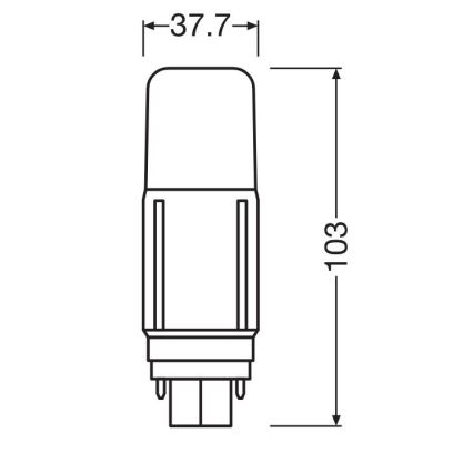 LED Крушка G24d/5,5W/230V 3000K - Osram