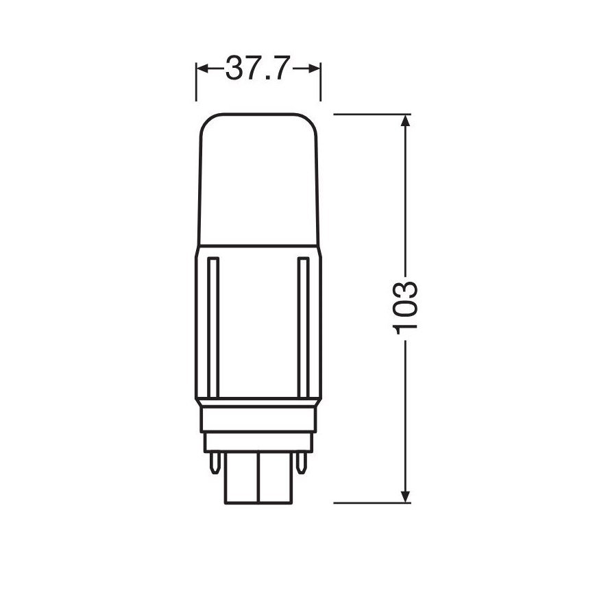 LED Крушка G24d/5,5W/230V 3000K - Osram