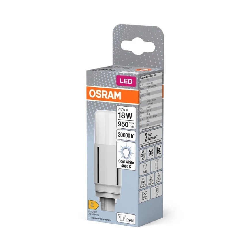 LED Крушка G24d/7,5W/230V 4000K - Osram