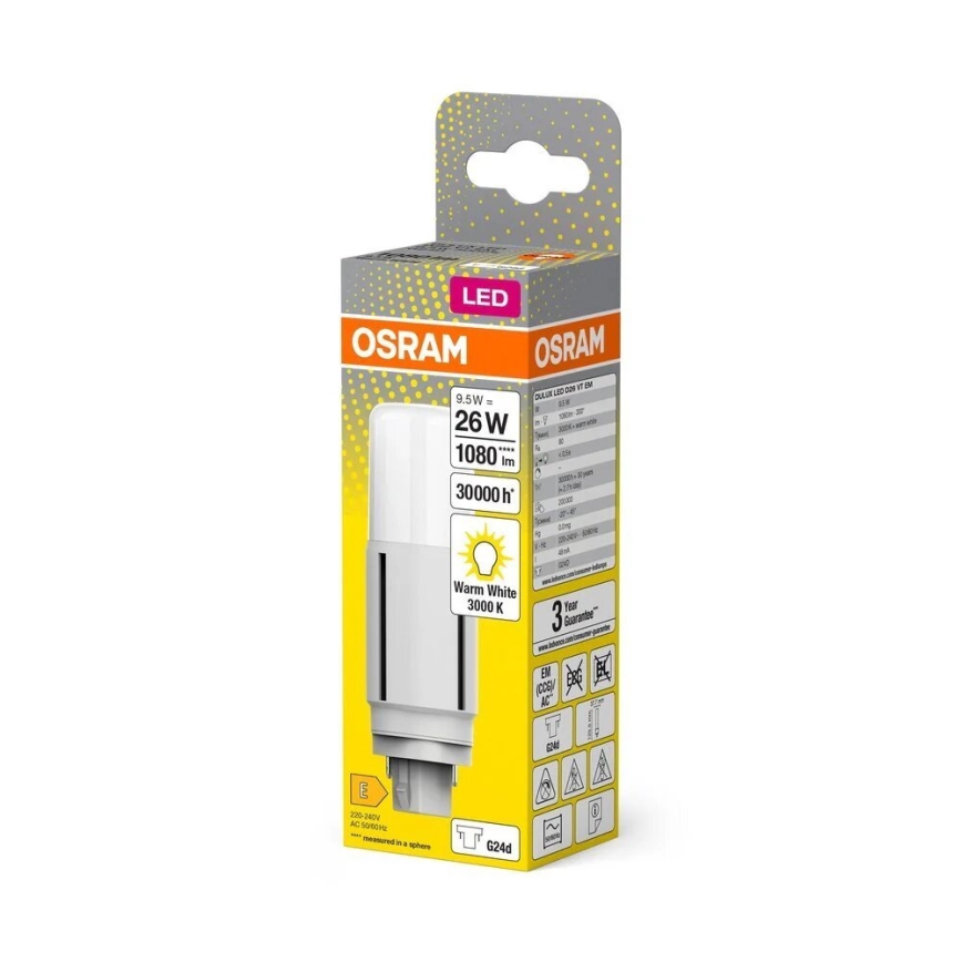 LED Крушка G24d/9,5W/230V 3000K - Osram