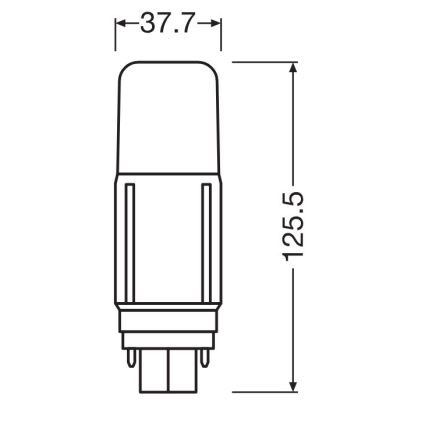 LED Крушка G24d/9,5W/230V 3000K - Osram