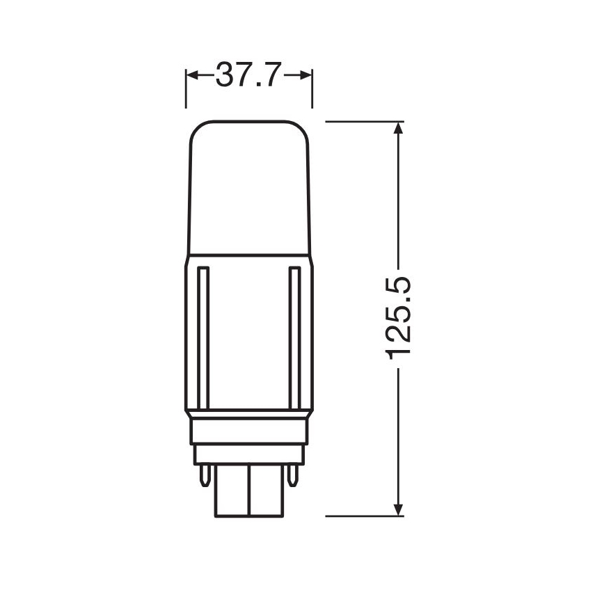 LED Крушка G24d/9,5W/230V 3000K - Osram