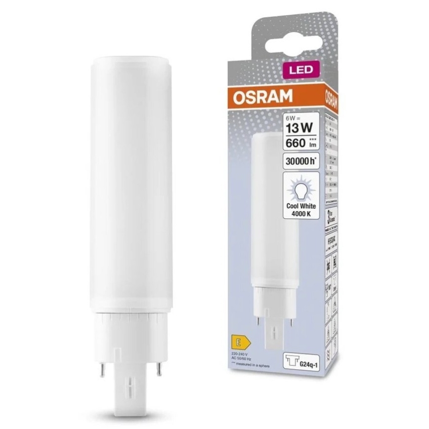 LED Крушка G24q-1/6W/230V 4000K - Osram