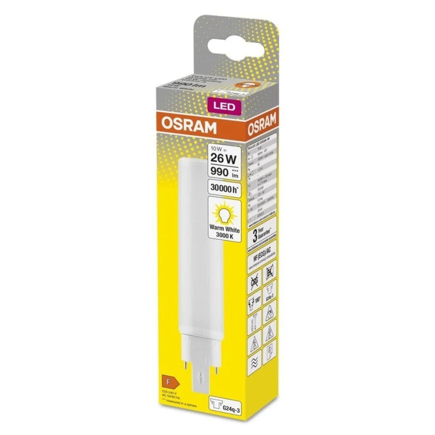 LED Крушка G24q-3/10W/230V 3000K - Osram