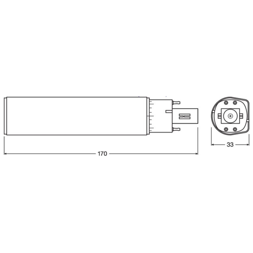 LED Крушка G24q-3/10W/230V 4000K - Osram