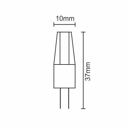 LED Крушка G4/2W/12V 2800K