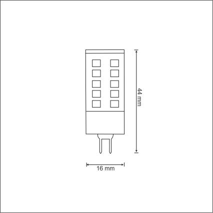 LED Крушка G4/3W/12V 3000K