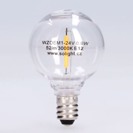 LED крушка G40 E12/0,6W/24V 3000K - Brilagi