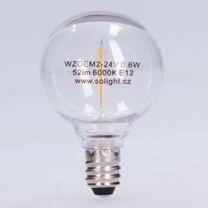 LED крушка G40 E12/0,6W/24V 6000K - Brilagi