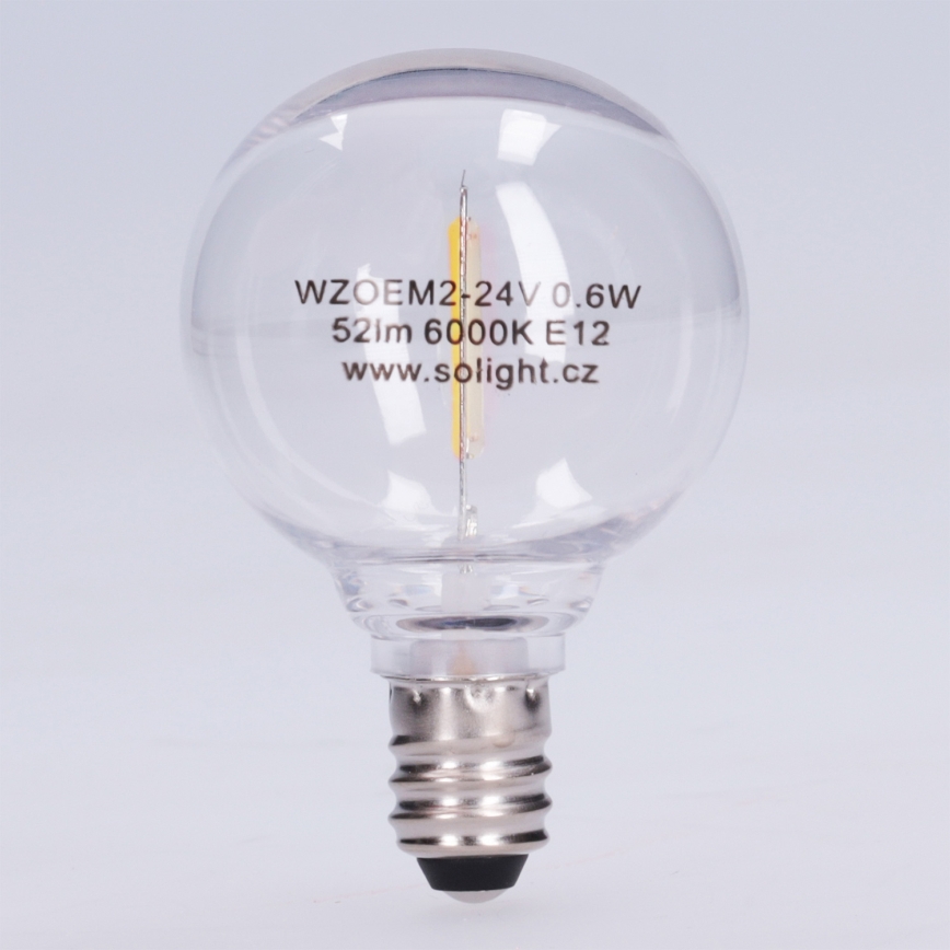 LED крушка G40 E12/0,6W/24V 6000K - Brilagi