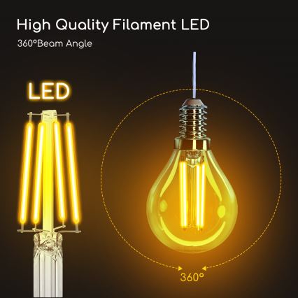 LED Крушка G45 E14/4W/230V 2700K - Aigostar