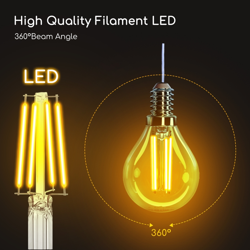 LED Крушка G45 E14/4W/230V 2700K - Aigostar