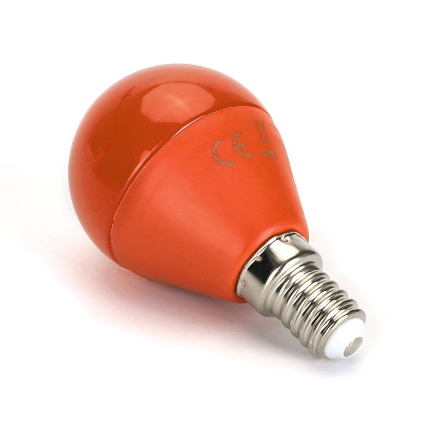 LED Крушка G45 E14/4W/230V оранжева - Aigostar