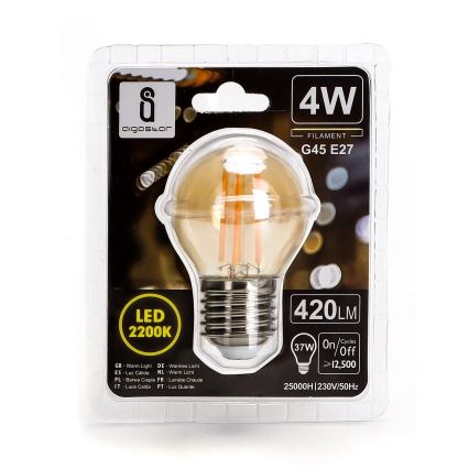 LED Крушка G45 E27/4W/230V 2200K - Aigostar