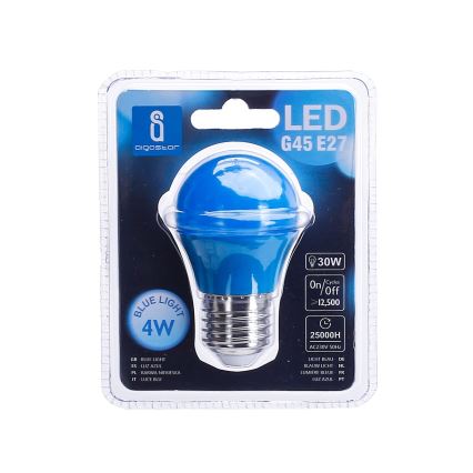 LED Крушка G45 E27/4W/230V синя - Aigostar