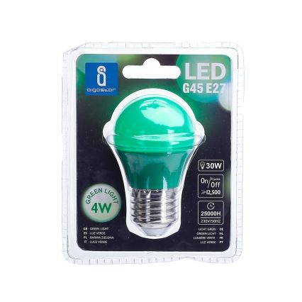 LED Крушка G45 E27/4W/230V зелена - Aigostar