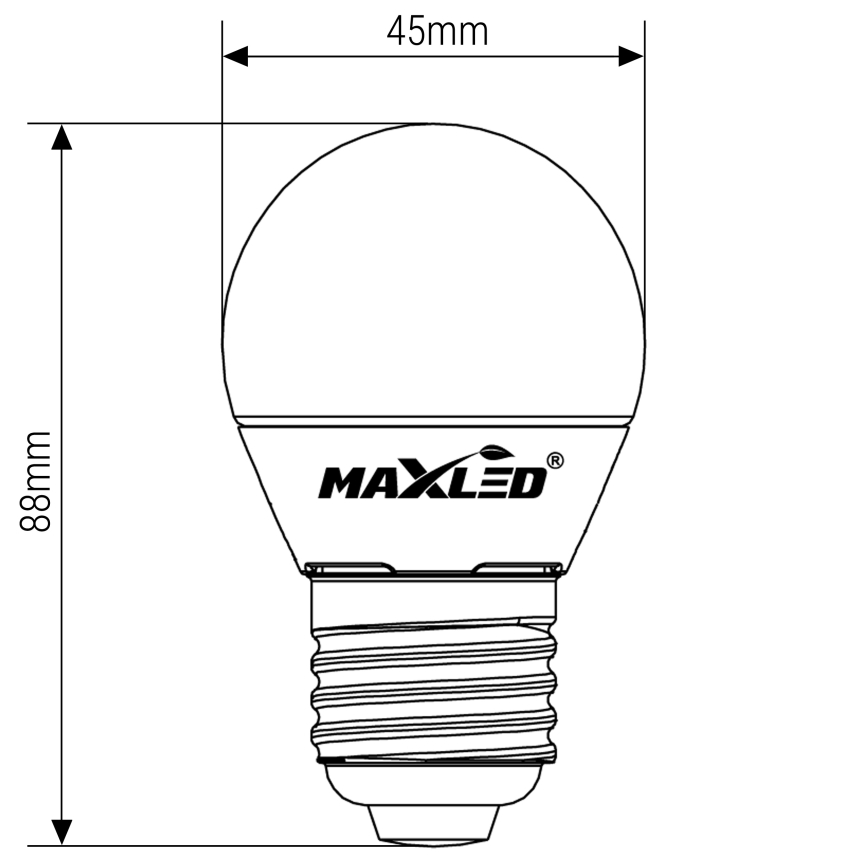 LED Крушка G45 E27/8W/230V 4000K
