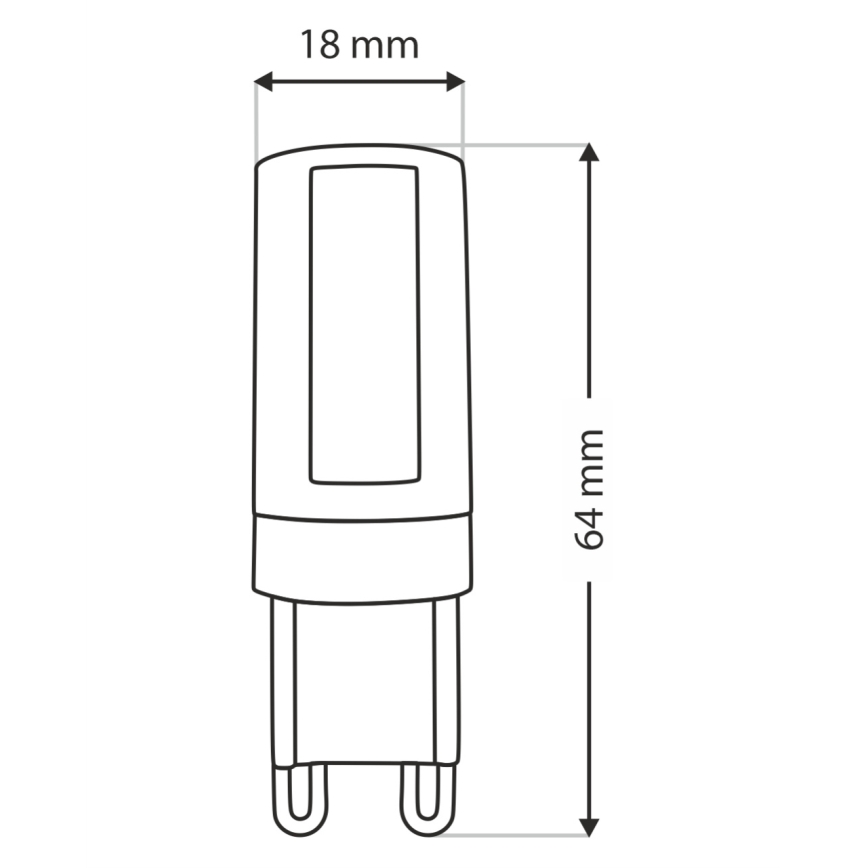 LED Крушка G9/10W/230V 4200K