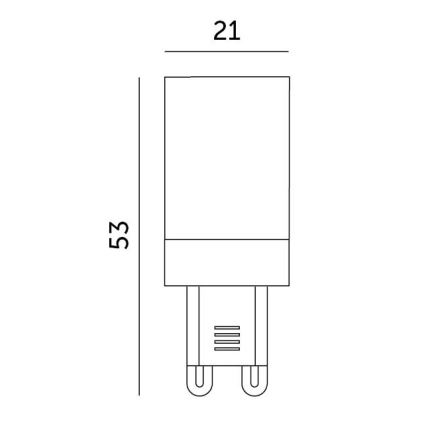 LED Крушка G9/3W/230V 3000K 100°