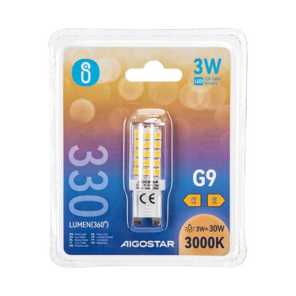 LED Крушка G9/3W/230V 3000K - Aigostar