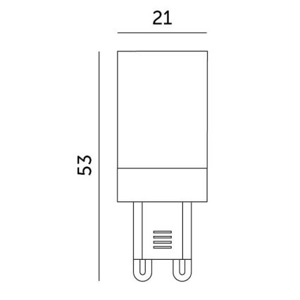 LED Крушка G9/3W/230V 4000K 100°