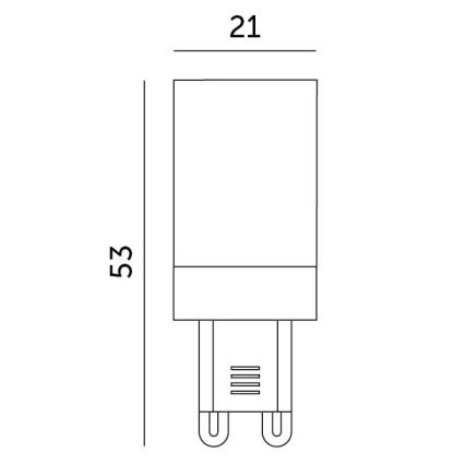 LED Крушка G9/3W/230V 6000K 100°