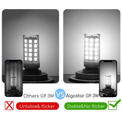 LED Крушка G9/3W/230V 6500K - Aigostar