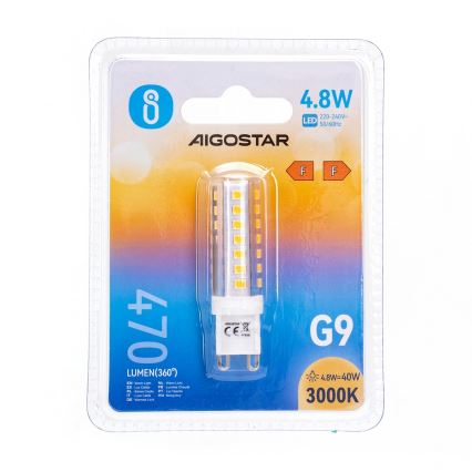 LED Крушка G9/4,8W/230V 3000K - Aigostar