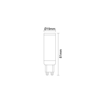 LED крушка G9/7,6W/230V 4000K