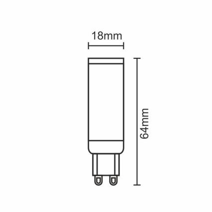 LED Крушка G9/7W/230V 2800K