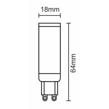 LED Крушка G9/7W/230V 6000K