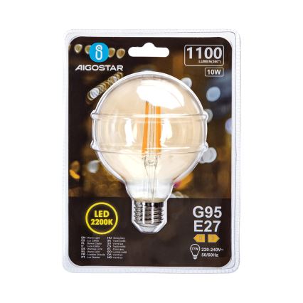 LED Крушка G95 E27/10W/230V 2200K - Aigostar